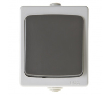 Выключатель Fora IP44 Серый 136188