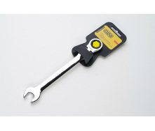 Ключ рожково-накидной СИЛА с трещоткой и шарниром CrV 17 мм (032815)