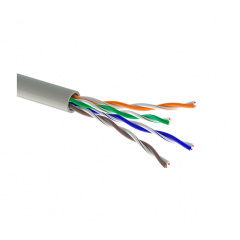 Витая пара кабель OK-net КПВ-ВП (250) 4*2*0.57 UTP-cat.6 (UTP медь внутренний) бухта 305м белый Ровно