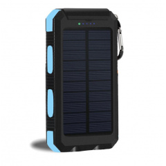 УМБ Power Bank Solar ES1600 фонарик + компас с солнечной панелью 16000 mAh Влагозащищен (ES16000) Славянск