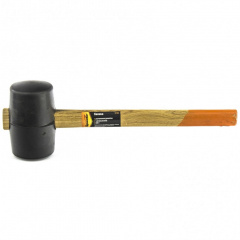 Киянка резиновая деревянная ручка SPARTA 680 г Черная резина Днепр