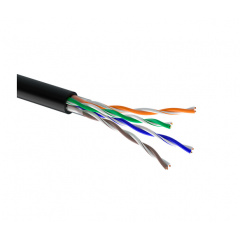 Витая пара кабель OK-net КПП-ВП (100) 4*2*0.49 UTP-cat.5e-SL (UTP медь наружный) бухта 305м черный Бровары