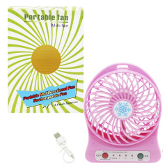 Вентилятор настольный Portable fan розовый MIC (28-2) Винница
