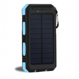 УМБ Power Bank Solar ES1600 ліхтарик + компас із сонячною панеллю 16000 mAh Вологозахищений (ES16000)