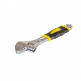 Ключ розвідний MASTERTOOL 150 мм 0-24 мм з двокомпонентною ручкою переставна губка 76-0421