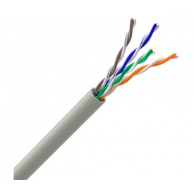 Вита пара кабель OK-net КПВ-ВП (100) 4*2*0.49 UTP-cat.5e (UTP мідь внутрішній) бухта 305м білий
