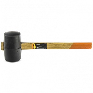 Киянка резиновая деревянная ручка SPARTA 680 г Черная резина