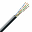 Вита пара кабель ЗЗЦМ UTP PE 4х2х0.5 24 AWG cat.5e (UTP мідь зовнішній) бухта 305 м чорний Енергодар