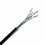 Вита пара кабель ЗЗЦМ FTP PE 4х2х0.5 24 AWG cat.5e (FTP мідь зовнішній) бухта 305 м чорний Іршава