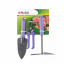 Набор садового инструмента с секатором пластиковые рукоятки Palisad STANDARD 3 предмета Фиолетовый Киев