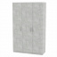 Трехдверный распашной шкаф-15 Компанит дсп серого цвета бетон-ателье светлое Одесса