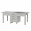 Кухонный стол-книжка-3 Компанит раскладной 500-1900х800х750 мм лдсп ателье серый-бетон Ровно