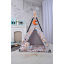 Вигвам Звери и Стрелы комплект детская палатка домик серая - оранжевая 110х110х180см Тернопіль