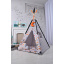 Вигвам Звери и Стрелы комплект детская палатка домик серая - оранжевая 110х110х180см Тернопіль