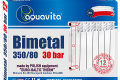 Секция радиатора биметаллического AQUAVITA 350/80, 30 бар