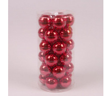 Кульки скляні Flora D-5,7 см. 30 шт.(44577)
