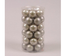 Кульки скляні Flora D-3,8 см. 36 шт.(44564)