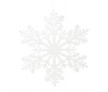 Підвіска новорічна Flora Сніжинка 30 см Білий (12280)