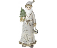 Статуэтка Santa с елкой 31.5 см, шампань Bona DP43011