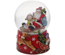 Музыкальный водяной шар santa in sleigh 14см BonaDi DP219468