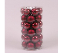 Кульки скляні Flora D-3,8 см. 36 шт.(44571)