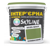 Краска Интерьерная Латексная Skyline 3030-G40Y Оливковый 1л