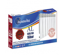 Секция литого радиатора алюминиевого AQUAVITA 500/80 A6, 16 бар