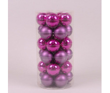Кульки скляні Flora D-5,7 см 30 шт. (44511)