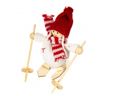 Мягкая игрушка Elso Девочка на лыжах (001NV)