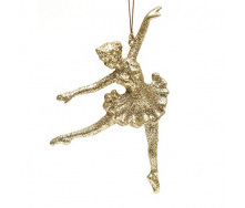 Підвіска новорічна Flora Балерина Золотий (11771)