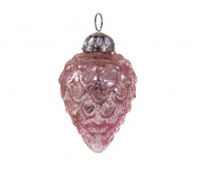 Елочное украшение Elena 12 см Розовый (876-018)