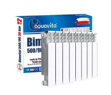 Секция радиатора биметаллического AQUAVITA 500/100 D12, 30 бар