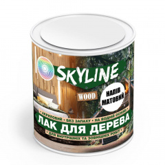 Лак для дерева акриловий Skyline Wood Прозорий Напівматовий 0.75л Харків