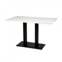 Стол барный прямоугольный SDM Роатан для кафе пластик/металл 120х60 см Белый Надворная