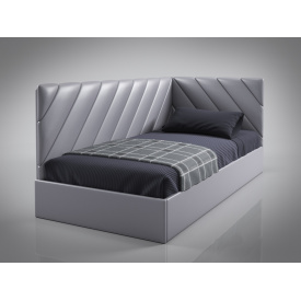 Ліжко-диван BNB SheridanDesign без підйомного механізму 80x190 сірий