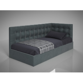 Ліжко-диван BNB GrenadineDesign з підйомним механізмом каркас метал 80x200 сірий