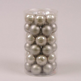 Кульки скляні Flora D-3,8 см. 36 шт.(44564)