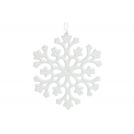Елочное украшение BonaDi Снежинка 12 см Белый (788-873)