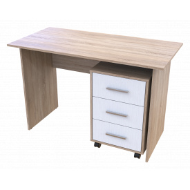 Офісний стіл Т3 Doros Дуб Сонома / Білий 120х60х78 (513000)