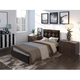 Ліжко BNB GrenadineDesign без підйомного механізму 90x190 коричневий