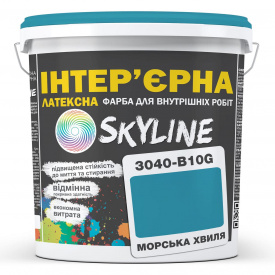 Фарба Інтер'єрна Латексна Skyline 3040-B10G Морська хвиля 3л
