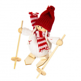 Мягкая игрушка Elso Девочка на лыжах (001NV)