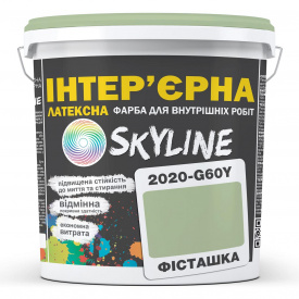 Краска Интерьерная Латексная Skyline 2020-G60Y Фисташка 1л