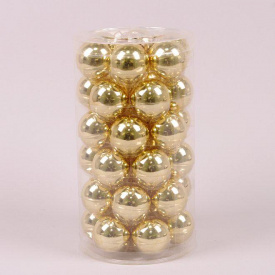 Кульки скляні Flora D-3,8 см. 36 шт.(44572)
