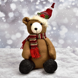 Фігура новорічна "Bear" 28см Home Різнокольоровий R90643