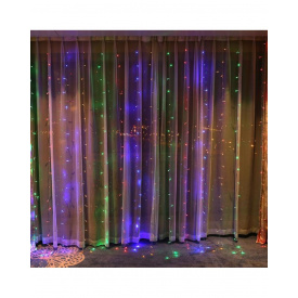 Гирлянда - водопад j-hell 240 LED following curtain lamp RGB 2 м Разноцветный