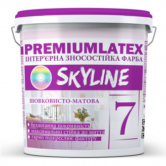 Фарба зносостійка шовковисто-матова Premiumlatex 7 Skyline 3.6 кг