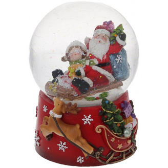 Музыкальный водяной шар santa in sleigh 14см BonaDi DP219468
