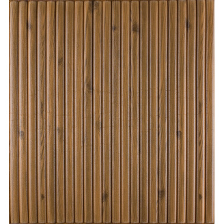 Самоклеящаяся декоративная 3D панель 3D Loft коричневый бамбук 700x700x8мм