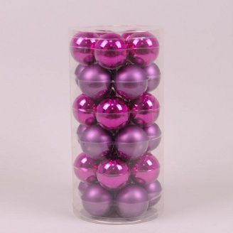 Кульки скляні Flora D-5,7 см 30 шт. (44511)